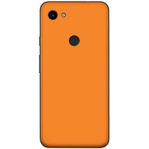 Orange Solid Google Pixel 3a XL Skin